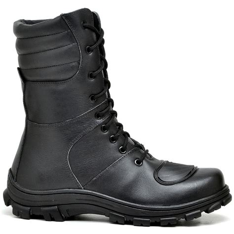 bota masculina cano alto preta